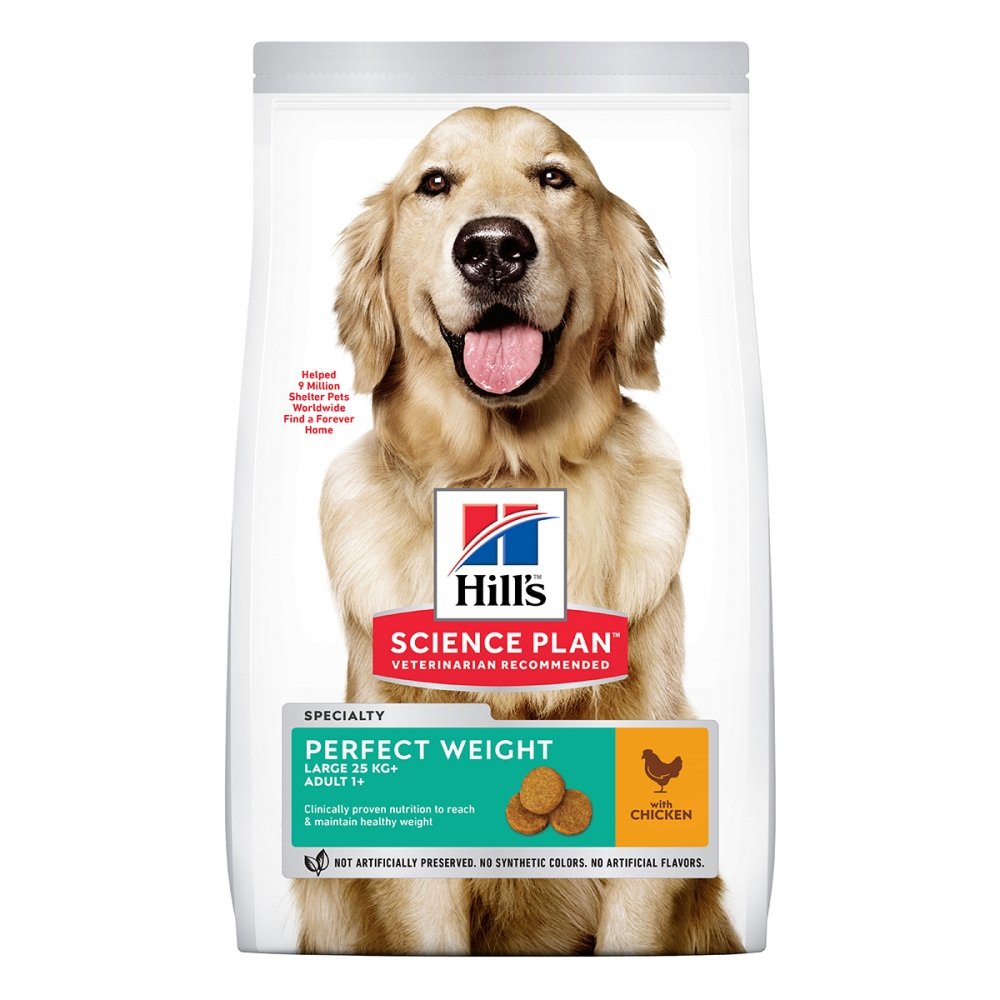 Bilde av Hill&#39;s Science Plan Dog Adult Perfect Weight Large Breed Chicken 12 Kg