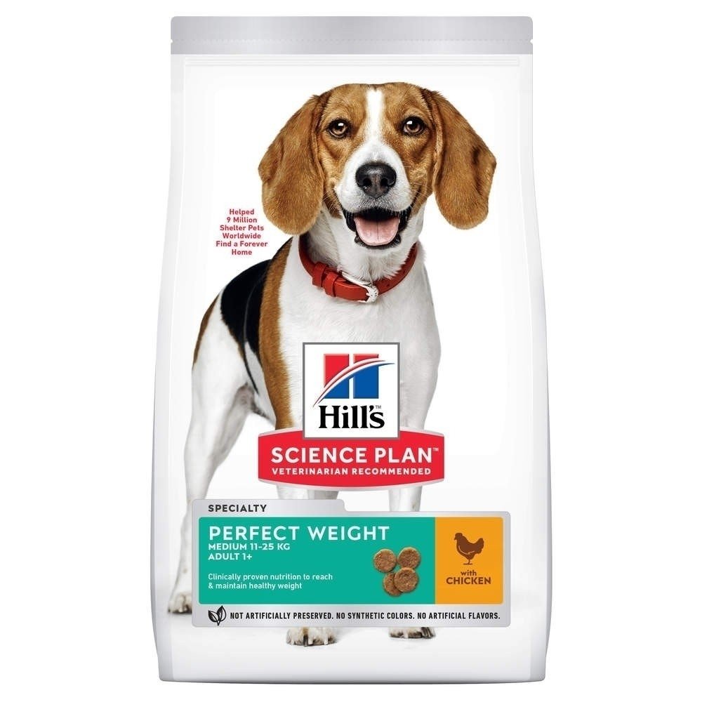 Bilde av Hill's Science Plan Dog Adult Medium Perfect Weight Chicken (12 Kg)