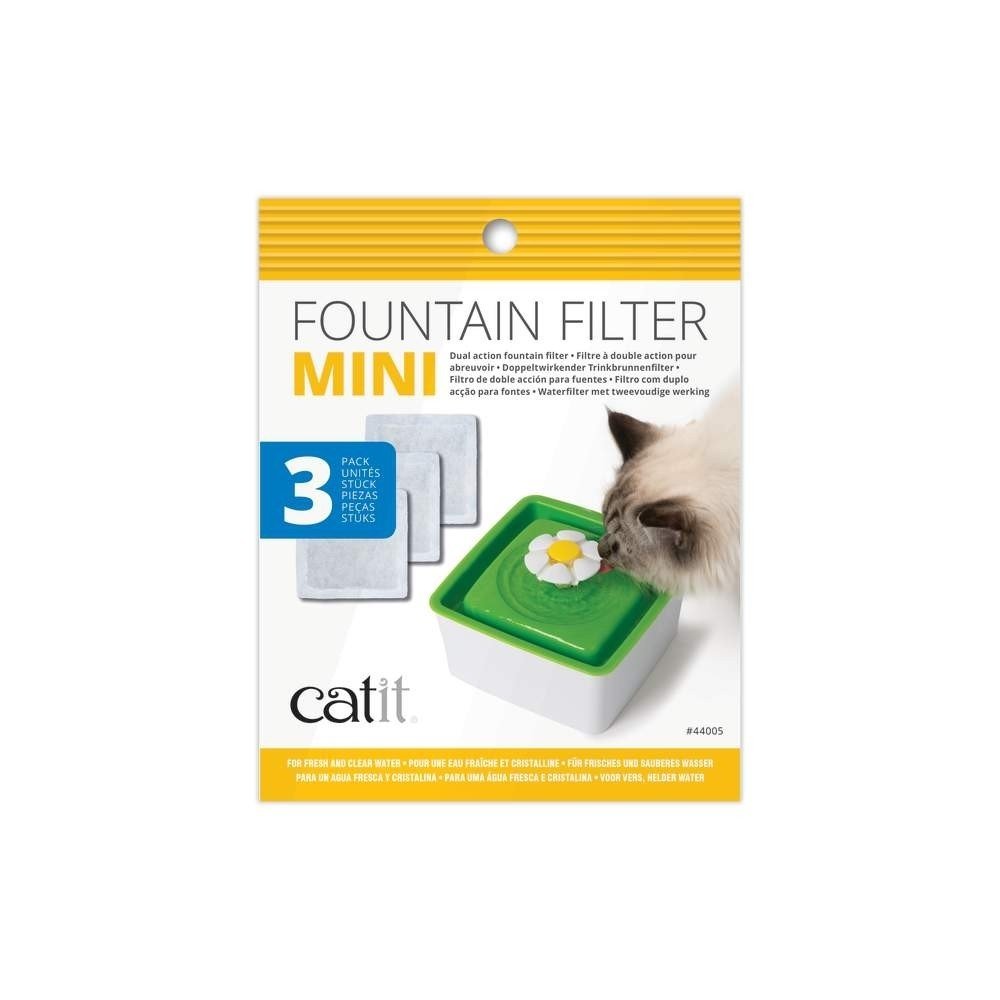 Catit Mini Flower Vannfontene Filter 3-pakning Katt - Matplass - Vannfontene katt
