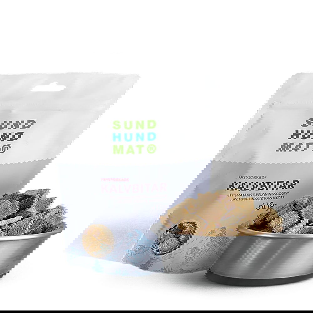 Sund Hundmat Frysetørket  Kalvebiter 60 g