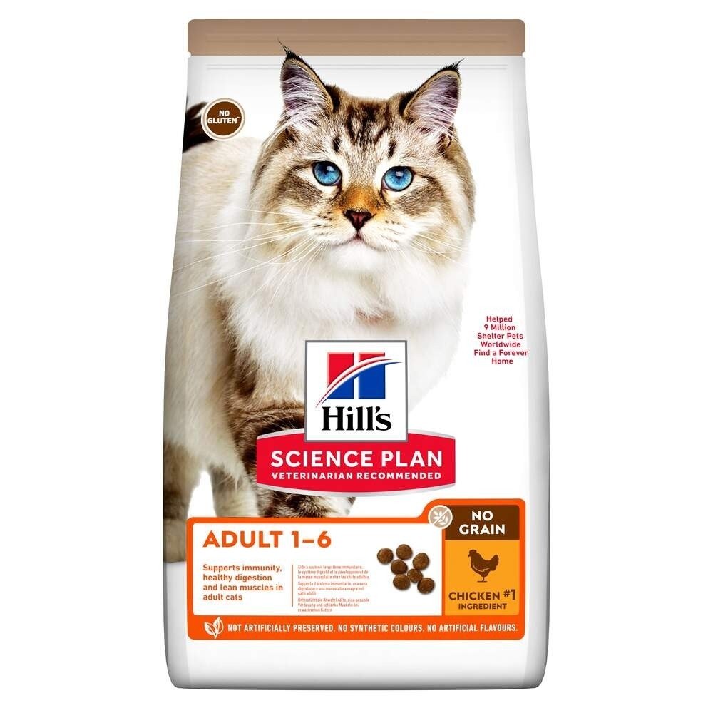 Bilde av Hill&#39;s Science Plan Cat Adult No Grain Med Kylling 1,5 Kg