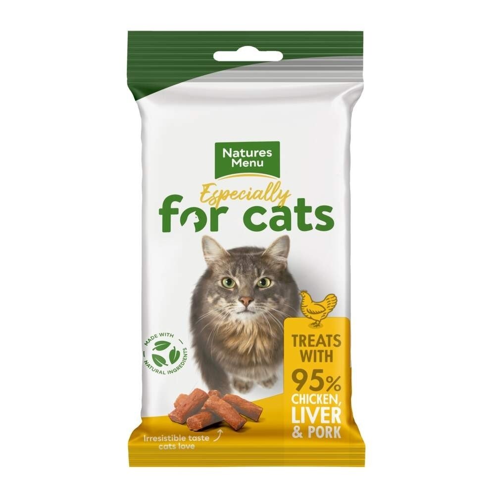 NaturesMenu Cat Treats Chicken & Liver 60 g Katt - Kattegodteri