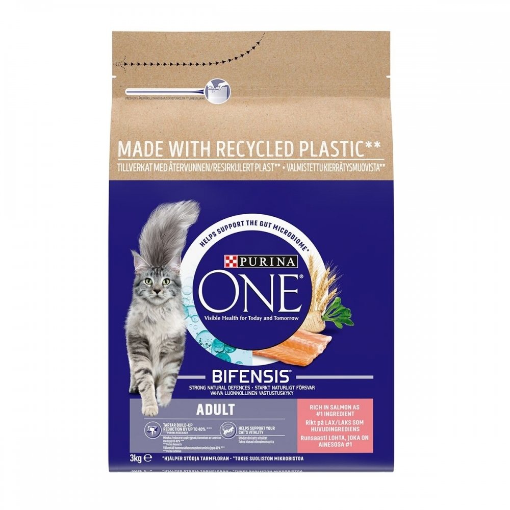 Purina ONE Cat Adult Laks 3 kg (1,5 kg) Katt - Kattemat - Tørrfôr