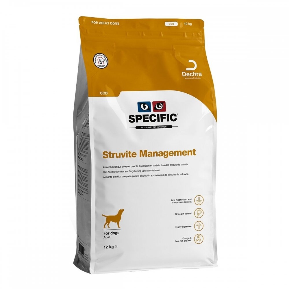Specific Struvite Management CCD (12 kg) Veterinærfôr til hund - Problem med urinveiene
