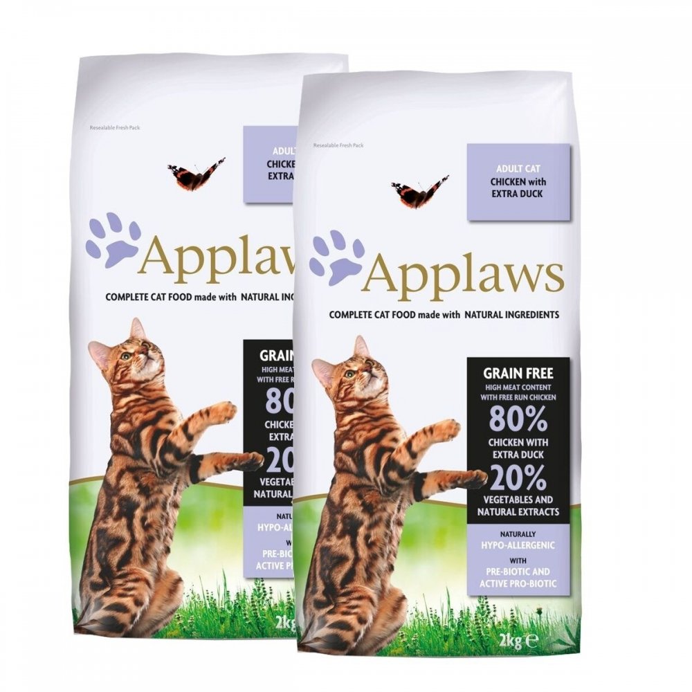 Applaws Cat Adult Chicken & Duck 2x2kg Katt - Kattemat - Tørrfôr
