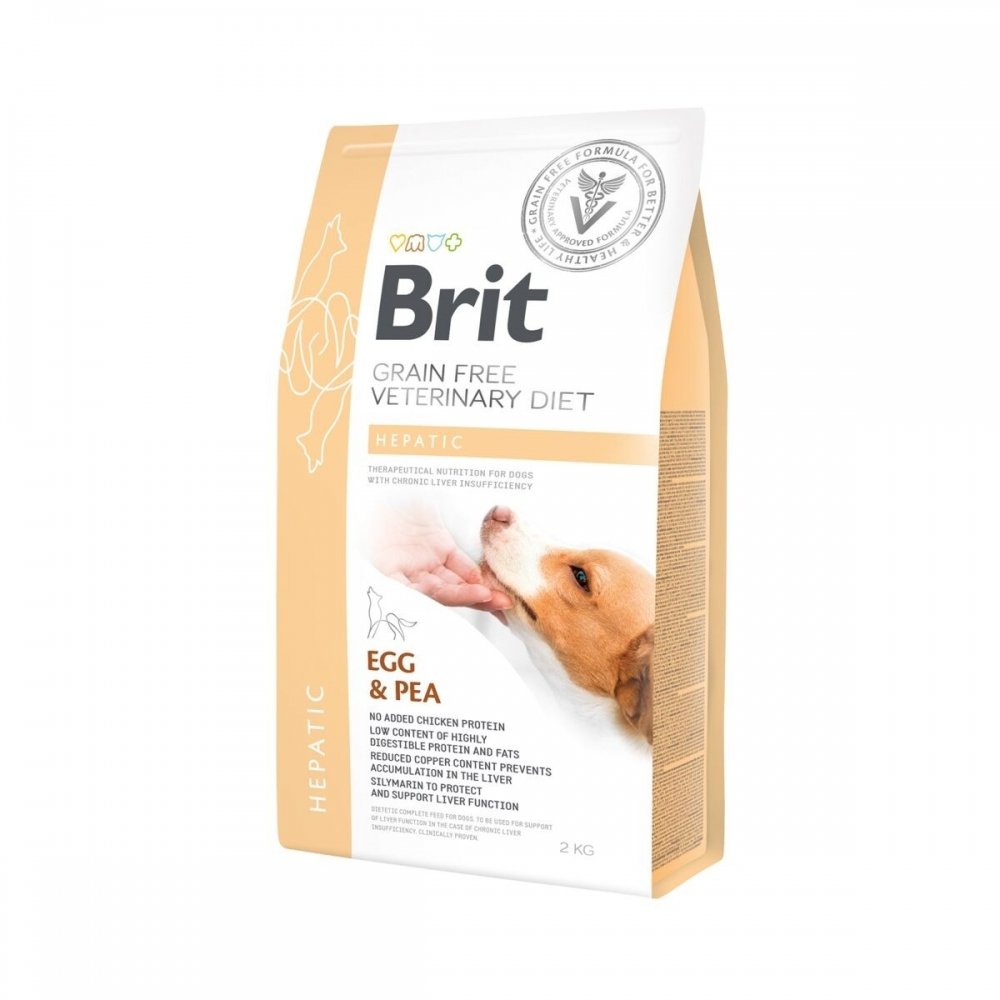 Brit Veterinary Diet Dog Hepatic Grain Free (2 kg) Veterinærfôr til hund - Leversykdom