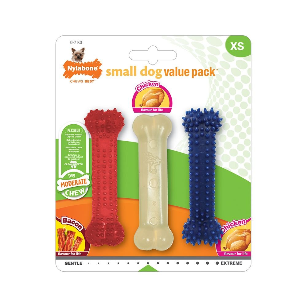 Nylabone Multipack XS Hund - Hundeleker - Tyggeleker