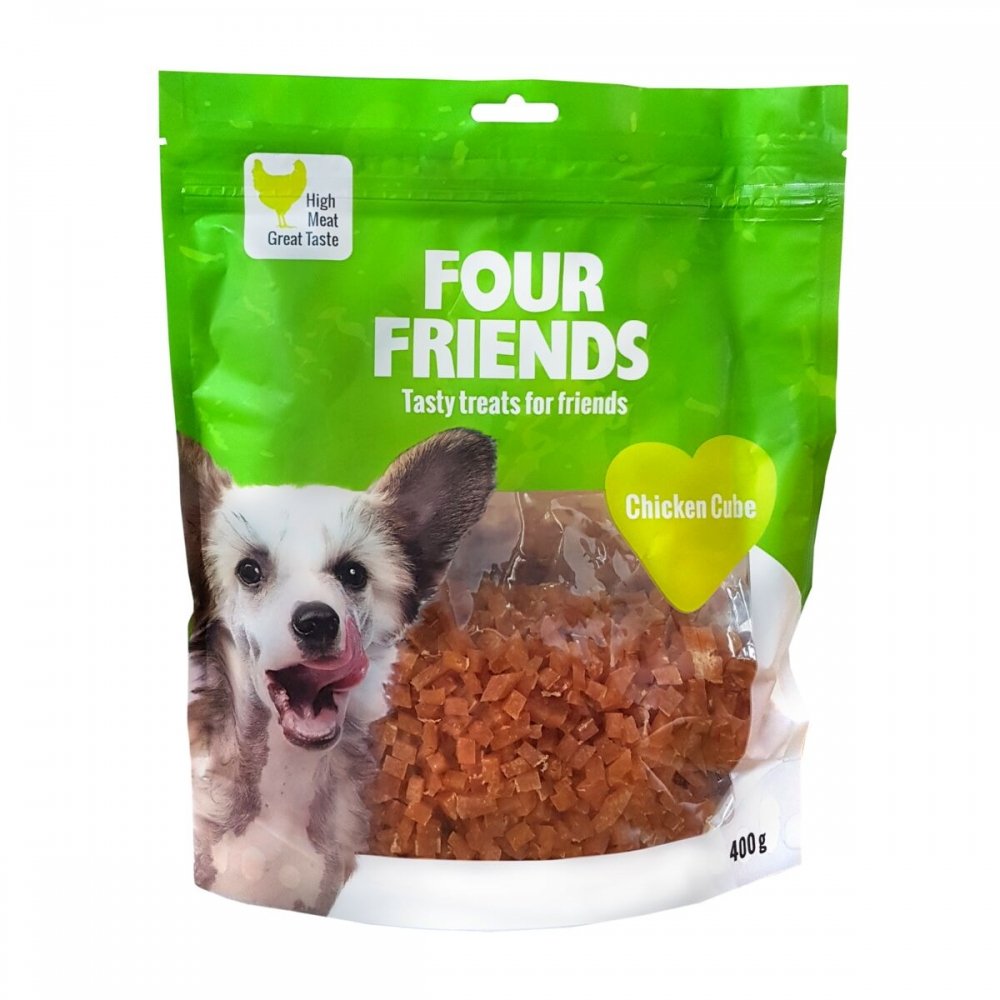 FourFriends Dog Chicken Cube (400 g) Hund - Hundegodteri - Godbiter til hund
