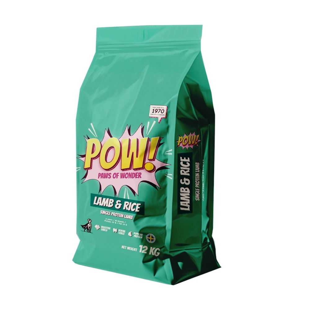 Bilde av POW! Dog Adult Lamb & Rice (12 kg) - Alt til hunden