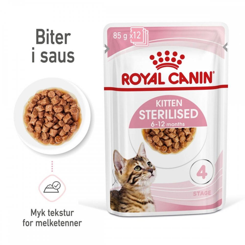 Bilde av Royal Canin Kitten Sterilised Gravy 12x85 G