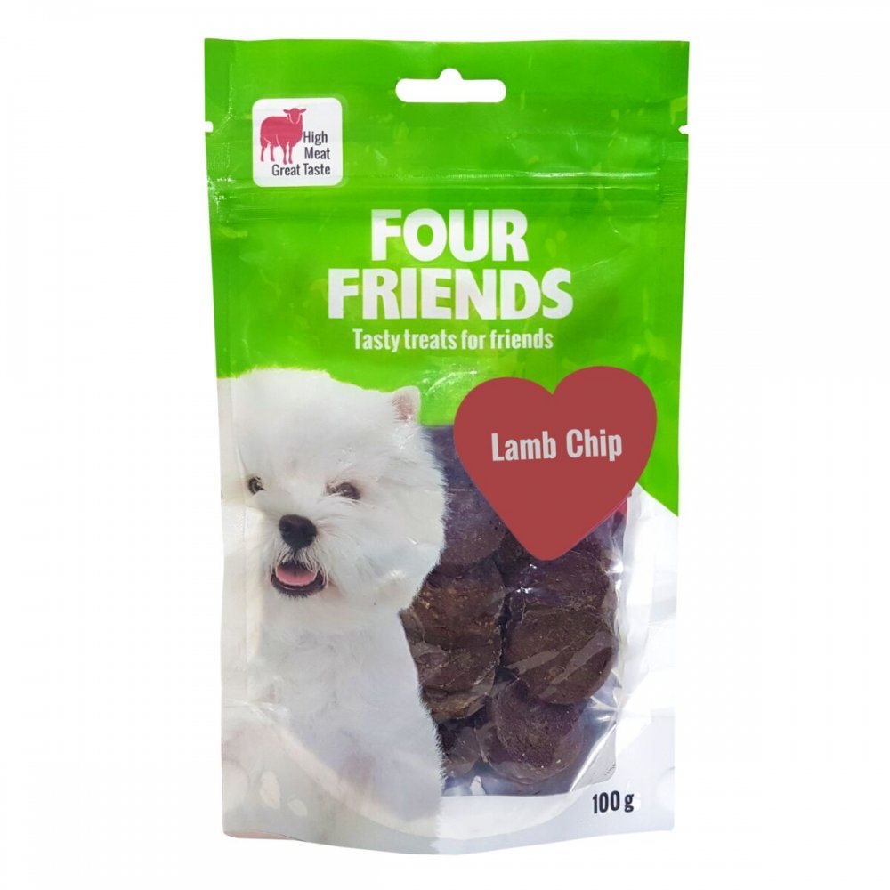 FourFriends Dog Lamb Chip (100 g) Hund - Hundegodteri - Tørket hundegodteri