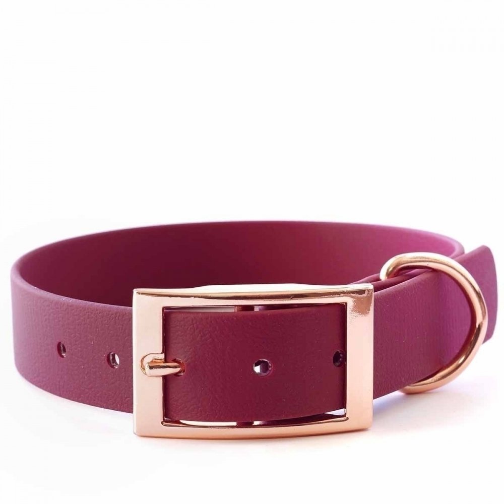 Tyylivoitto Classy Hundehalsbånd Stor Modell Burgunder (L)