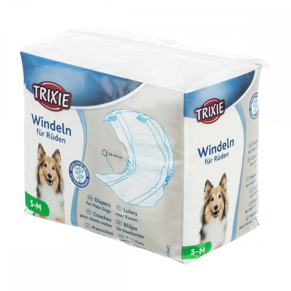 Trixie Bleer til hanhunde, S–M: 30–46 cm, 12 stk
