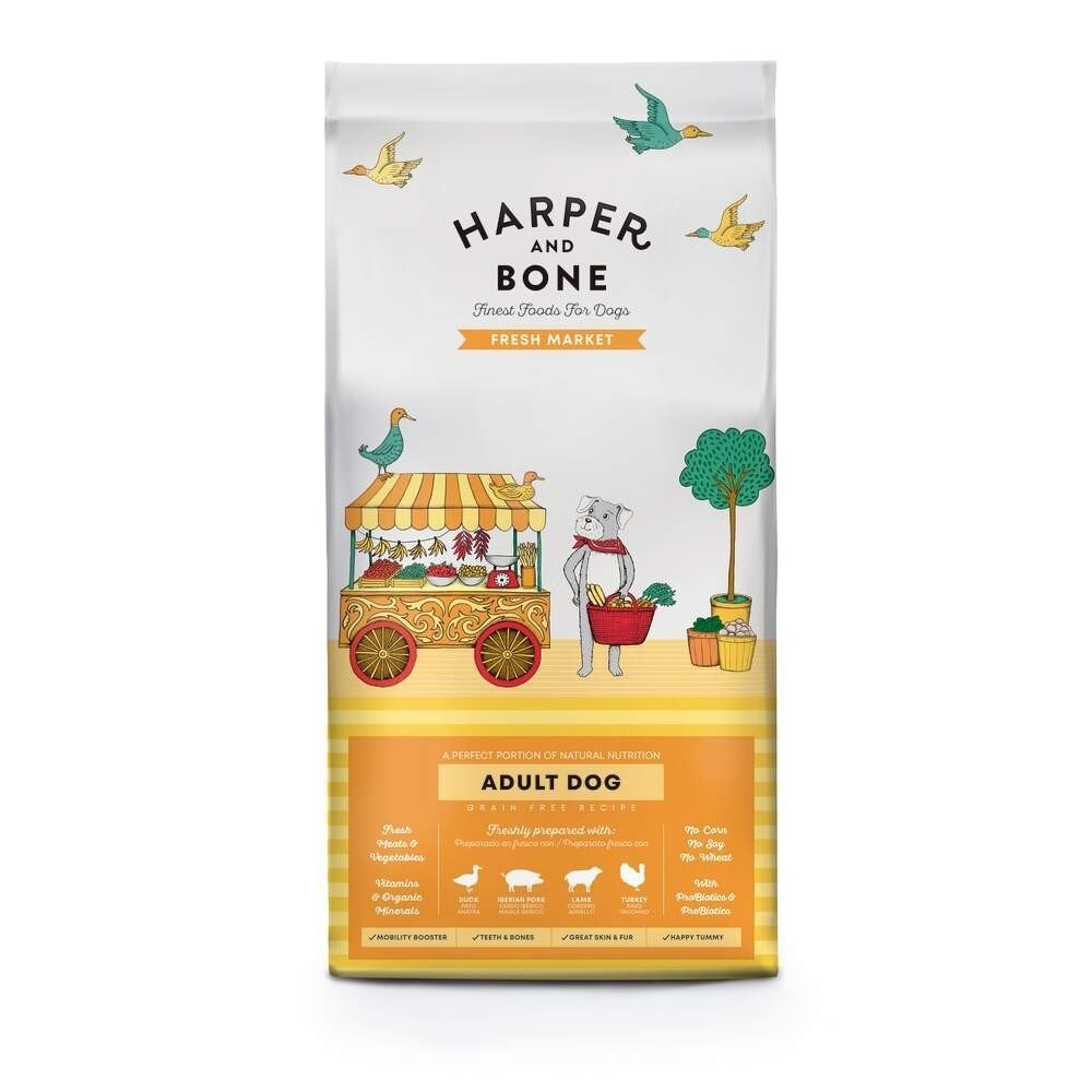 Harper & Bone Dog Adult Medium/Large Fresh Market (2 kg) Hund - Hundemat - Tørrfôr