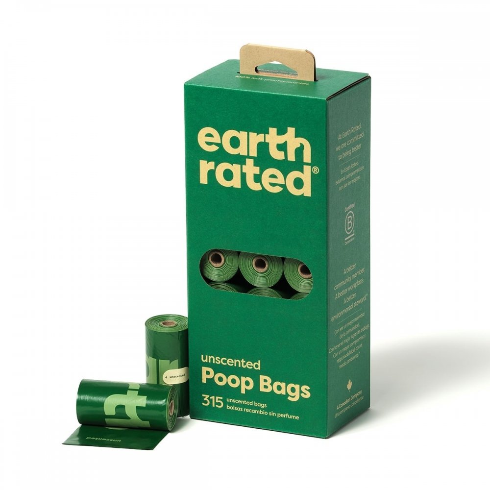 Earth Rated Hundeposer Uparfymert (315 bags)