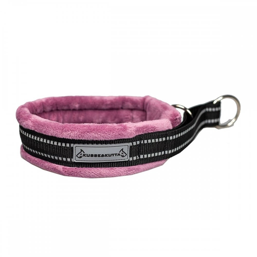 Kusse & Kutta Hundehalsbånd Bred Modell Fluffy Rosa (9)