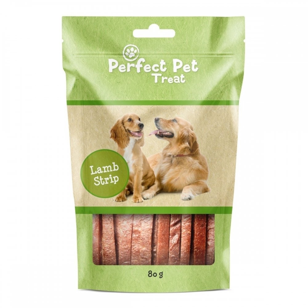 Perfect Pet Lamb Strip (80 g) Hund - Hundegodteri - Tørket hundegodteri