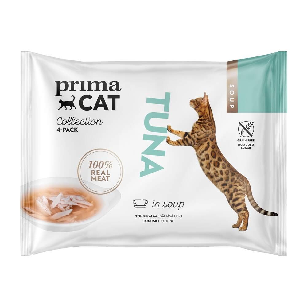 PrimaCat Tuna in Soup (4 x 40 gram) Katt - Kattemat - Våtfôr
