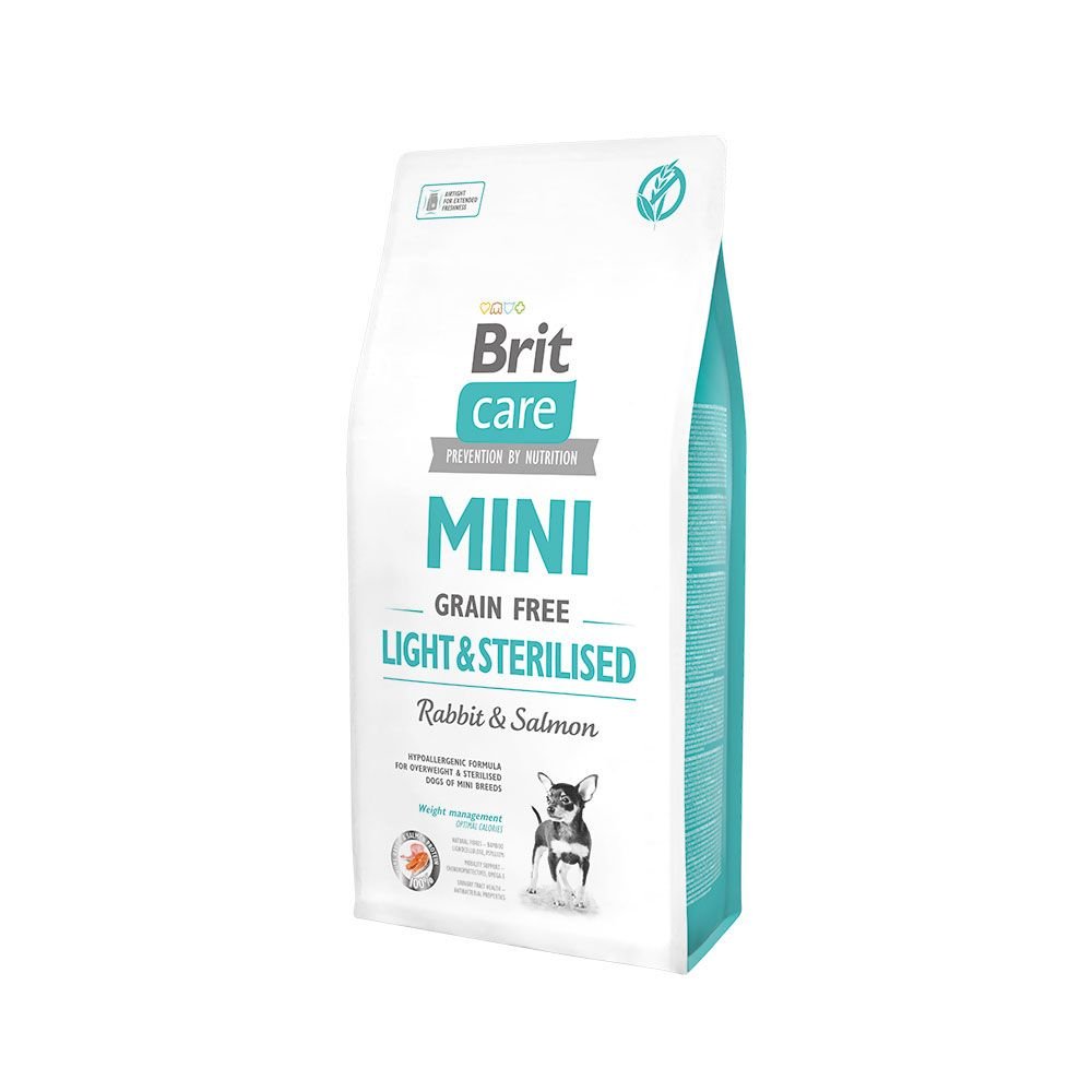 Brit Care Mini Grain Free Light & Sterilised (7 kg) Hund - Hundemat - Spesialfôr - Diettfôr til hund