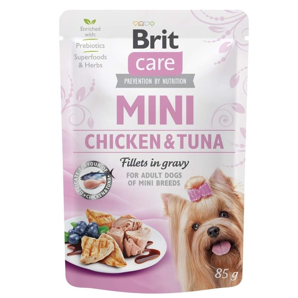 Brit Care Mini Kylling & Tunfisk i Saus 85 g Hund - Hundemat - Våtfôr
