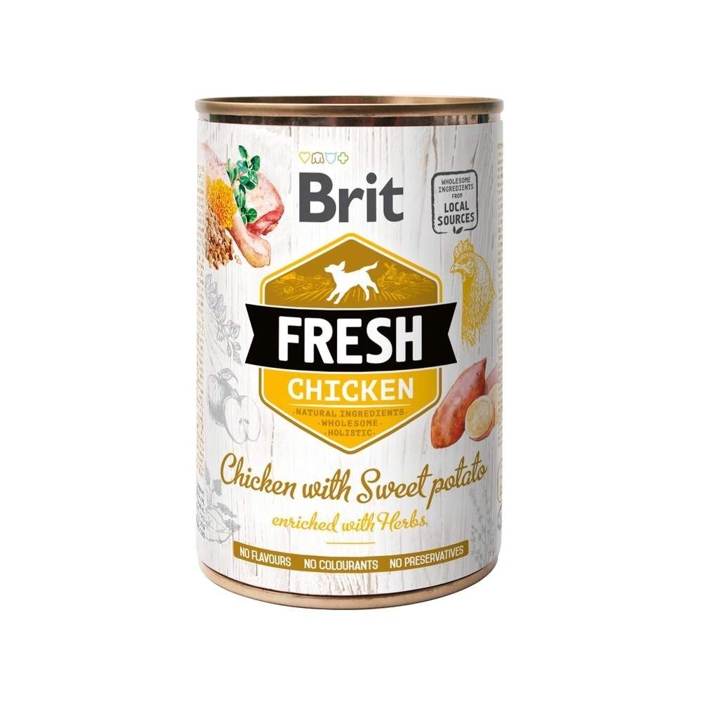 Bilde av Brit Fresh Cans Chicken With Sweet Potato
