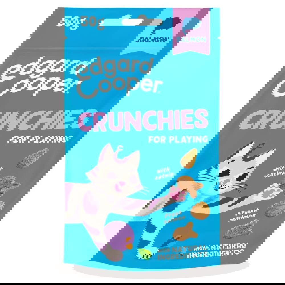 Edgard&Cooper Crunchies Kattegodbiter Laks & Kylling 50 g