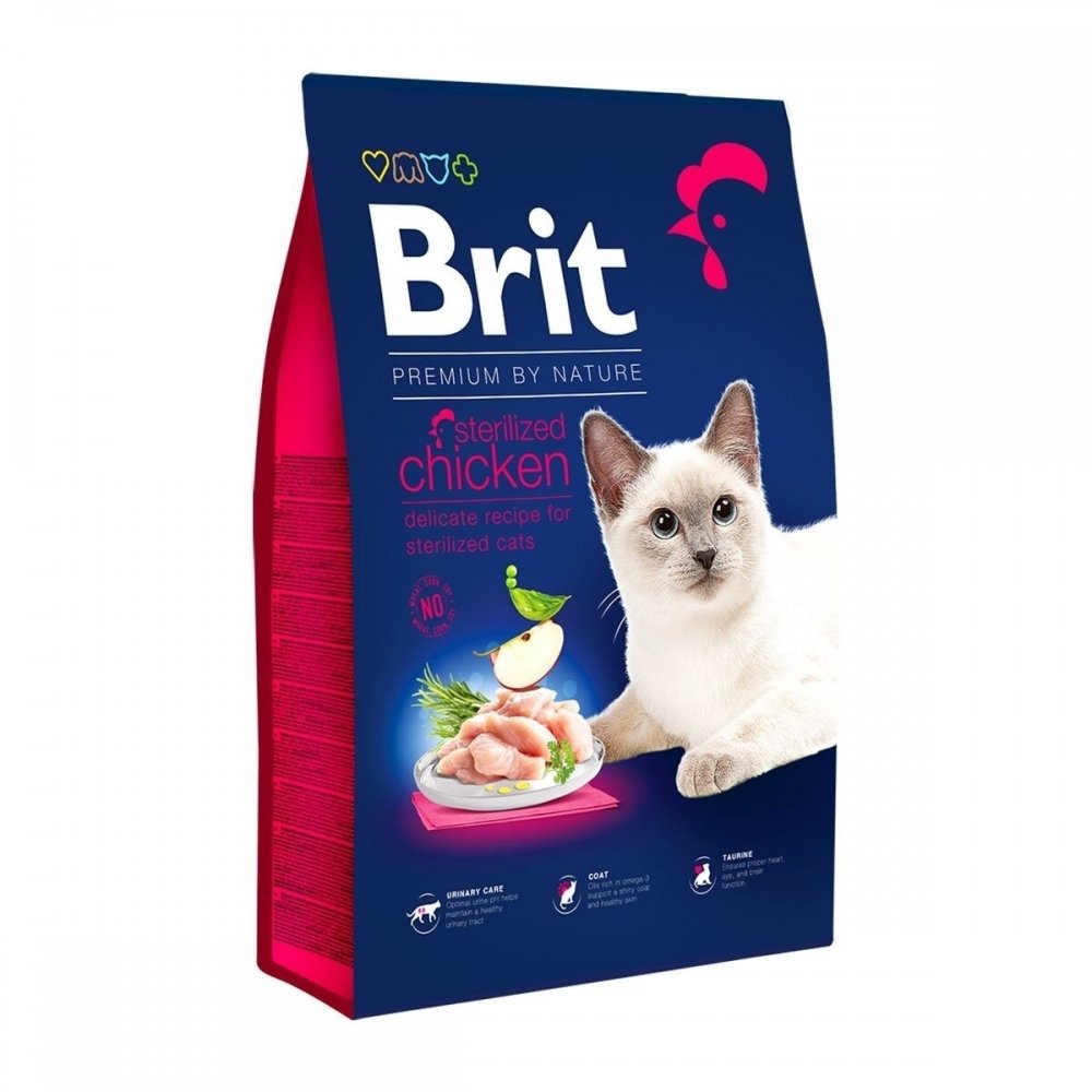 Brit Premium By Nature Sterilized Chicken (8 kg) Katt - Kattemat - Tørrfôr