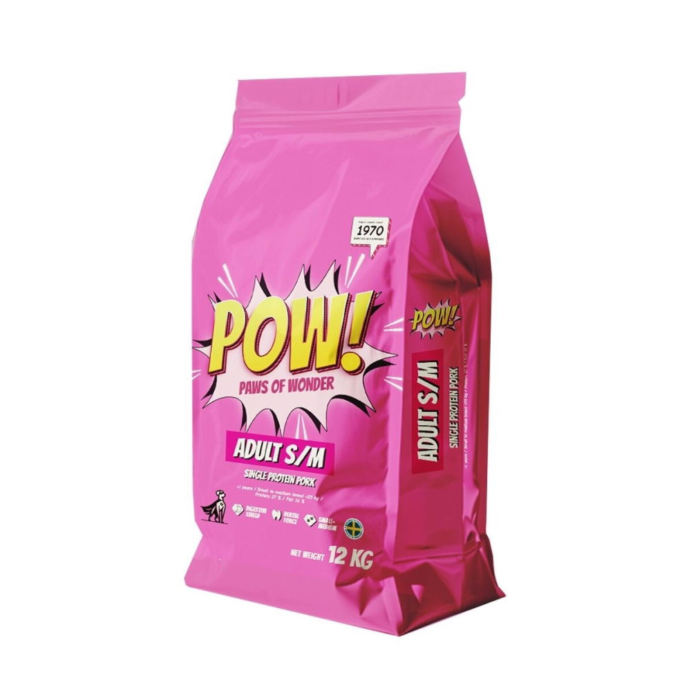 Bilde av POW! Dog Adult Small/Medium Pork (12 kg) - Alt til hunden