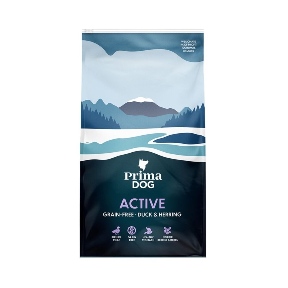 Bilde av PrimaDog Active Grain Free Duck & Herring (10 kg) - Alt til hunden