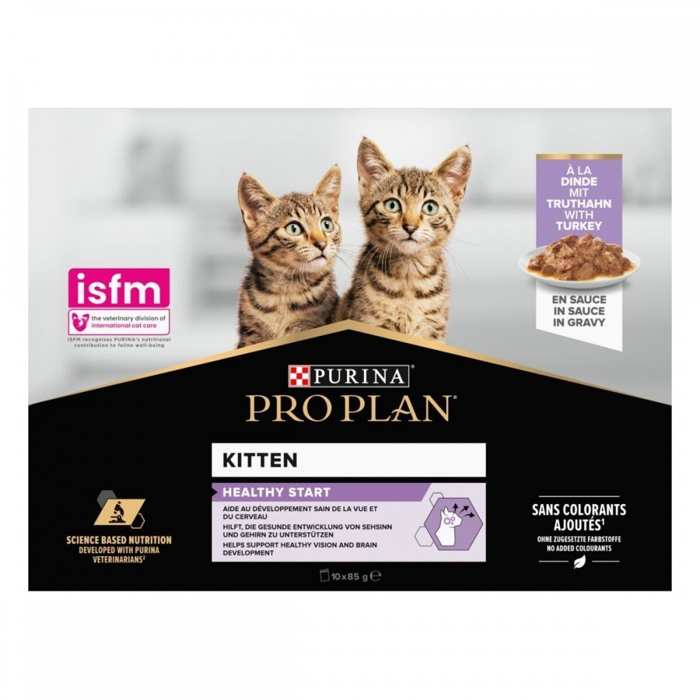 Pro Plan Kitten Turkey Multipack Wet 10x85 g Kattunge - Kattungemat - Våtfôr til kattunge