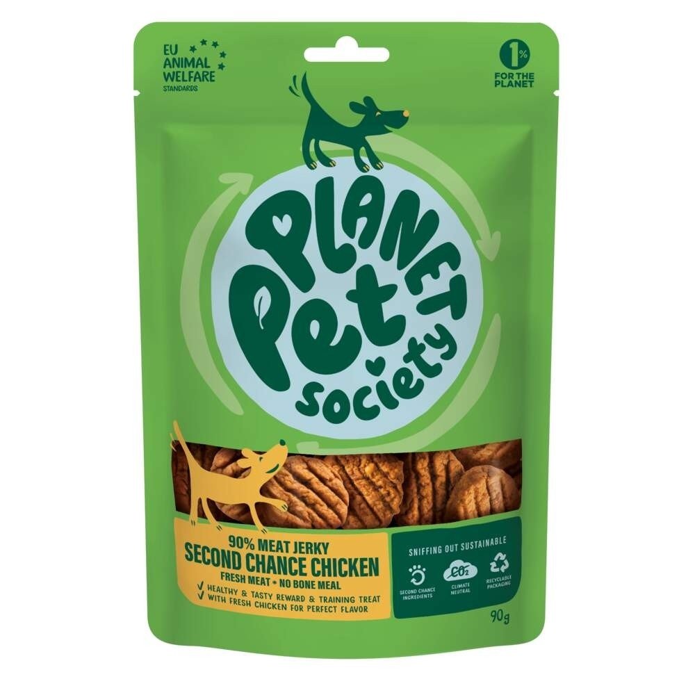 Bilde av Planet Pet Society Dog Jerky Hundegodteri Kylling 90 g - Alt til hunden