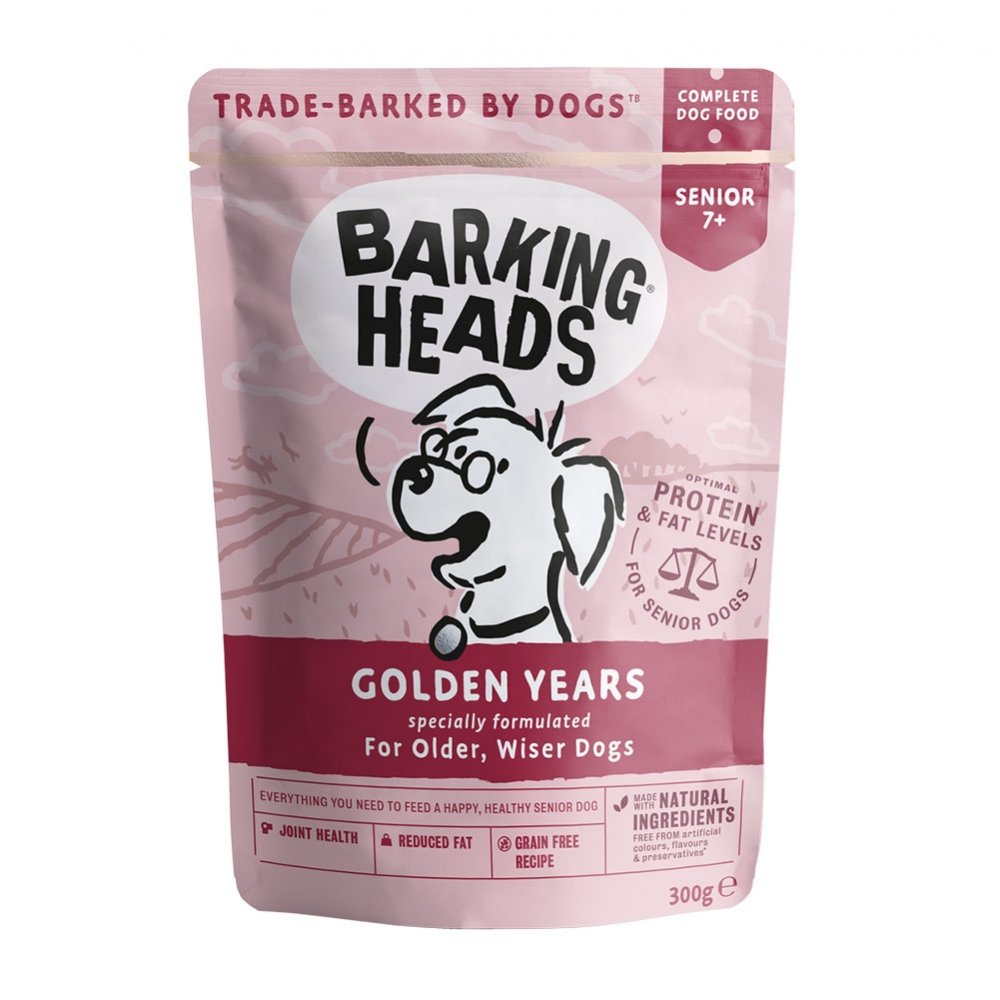 Barking Heads Golden Years 300 g Hund - Hundemat - Våtfôr