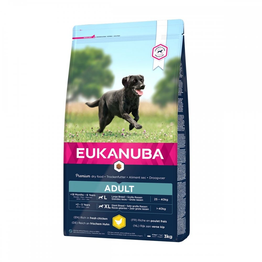 Eukanuba Dog Adult Large Breed (3 kg) Hund - Hundemat - Voksenfôr til hund