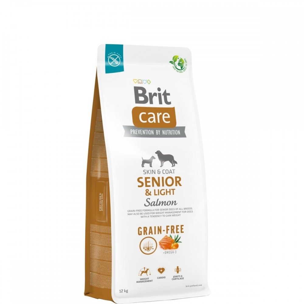 Brit Care Dog Senior & Light Grain Free (12 kg) Hund - Hundemat - Spesialfôr - Diettfôr til hund