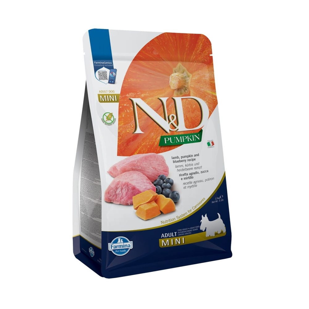 Bilde av Farmina N&D Pumpkin Dog Lamb & Blueberry S 2,5 kg - Alt til hunden