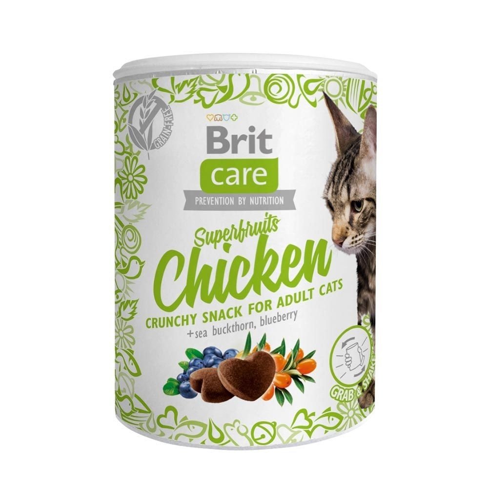 Brit Care Cat Snack Superfruits Chicken Katt - Kattegodteri