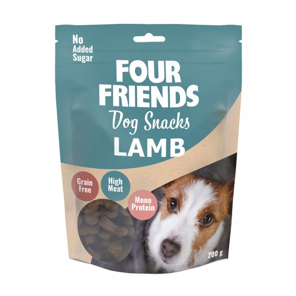 Four Friends Dog Snacks Lamb Hund - Hundegodteri - Godbiter til hund