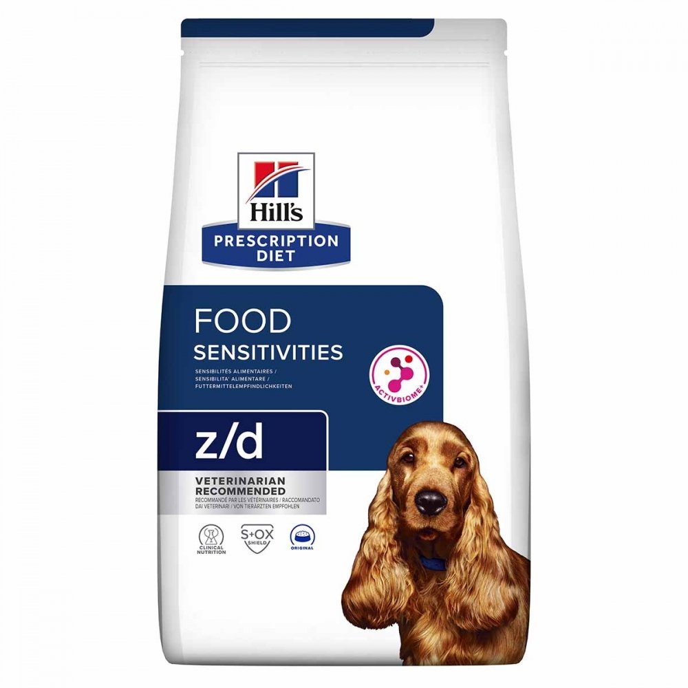 Hill&#39;s Prescription Diet Canine z/d Food Sensitivities Original (10 kg) Veterinærfôr til hund - Fôrallergi