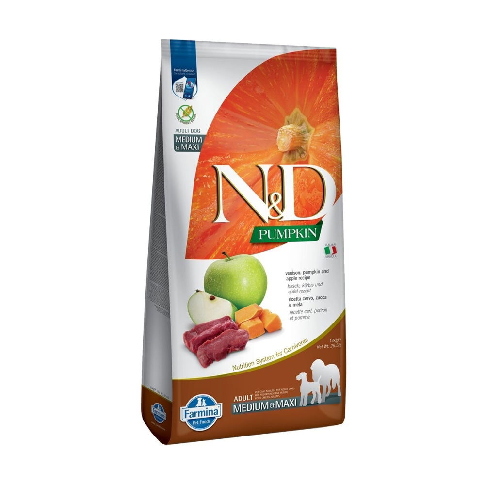 Bilde av Farmina N&D Pumpkin Dog Venison & Apple M/L 12 kg - Alt til hunden