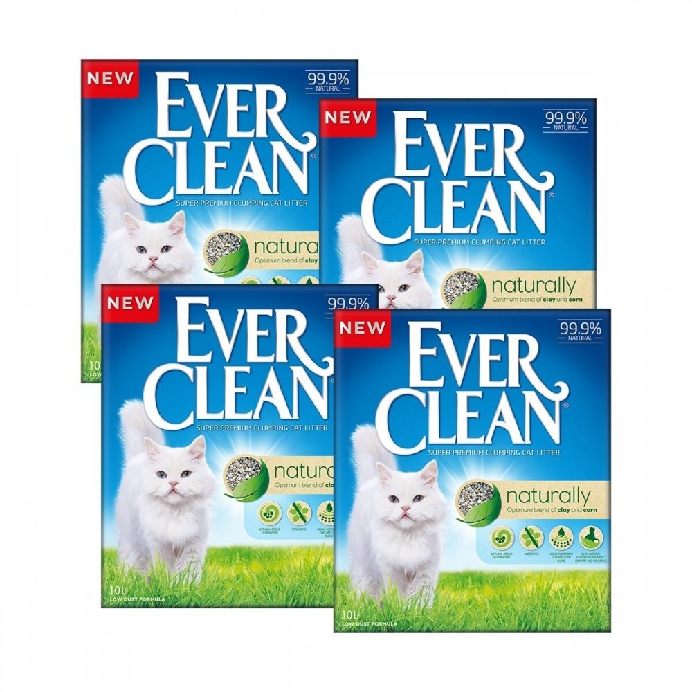 Ever Clean Naturally 4 x 10L Katt - Kattesand