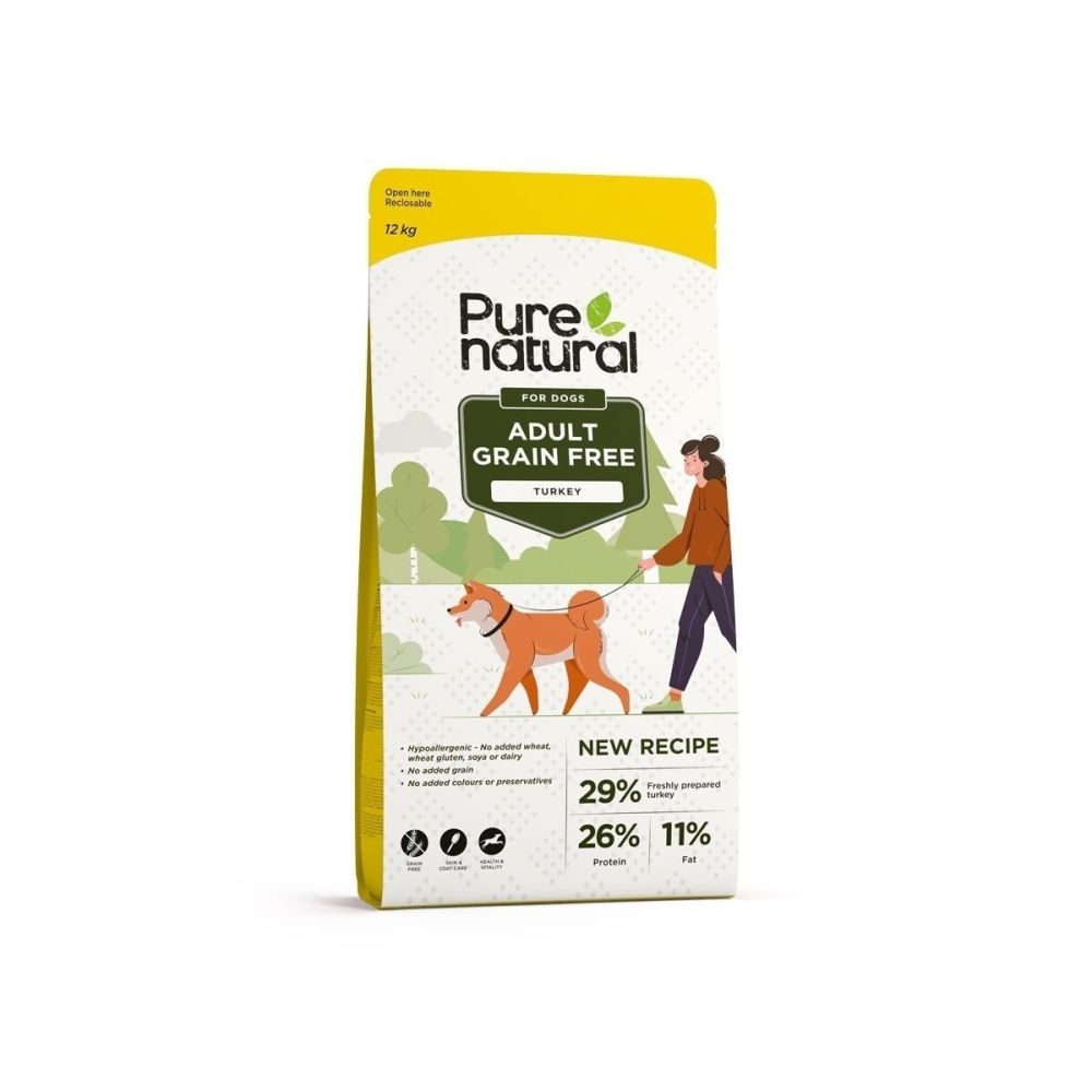 Bilde av Purenatural Dog Adult Grain Free Turkey (12 kg) - Alt til hunden