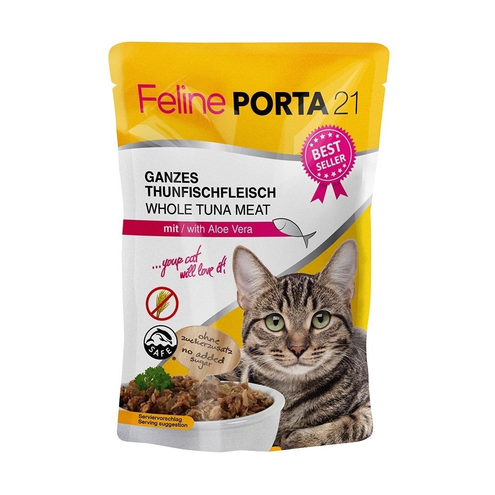 Feline Porta 21 Tunfisk & Aloe Vera 100 g Katt - Kattemat - Våtfôr