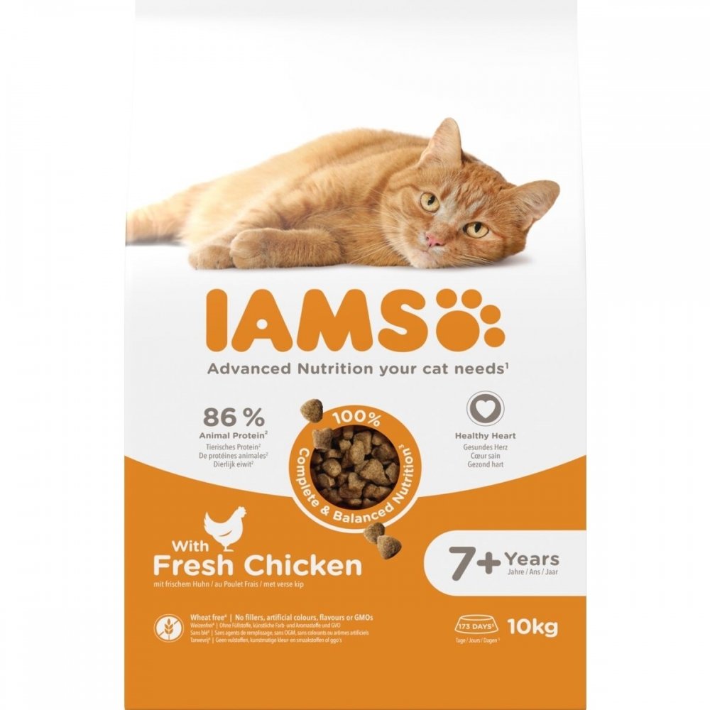 Bilde av Iams For Vitality Cat Senior Chicken (10 Kg)