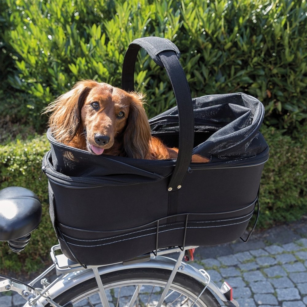 Trixie Sykkelkurv for bagasjebrett Hund - Hundebur - Sykkelkurv til hund