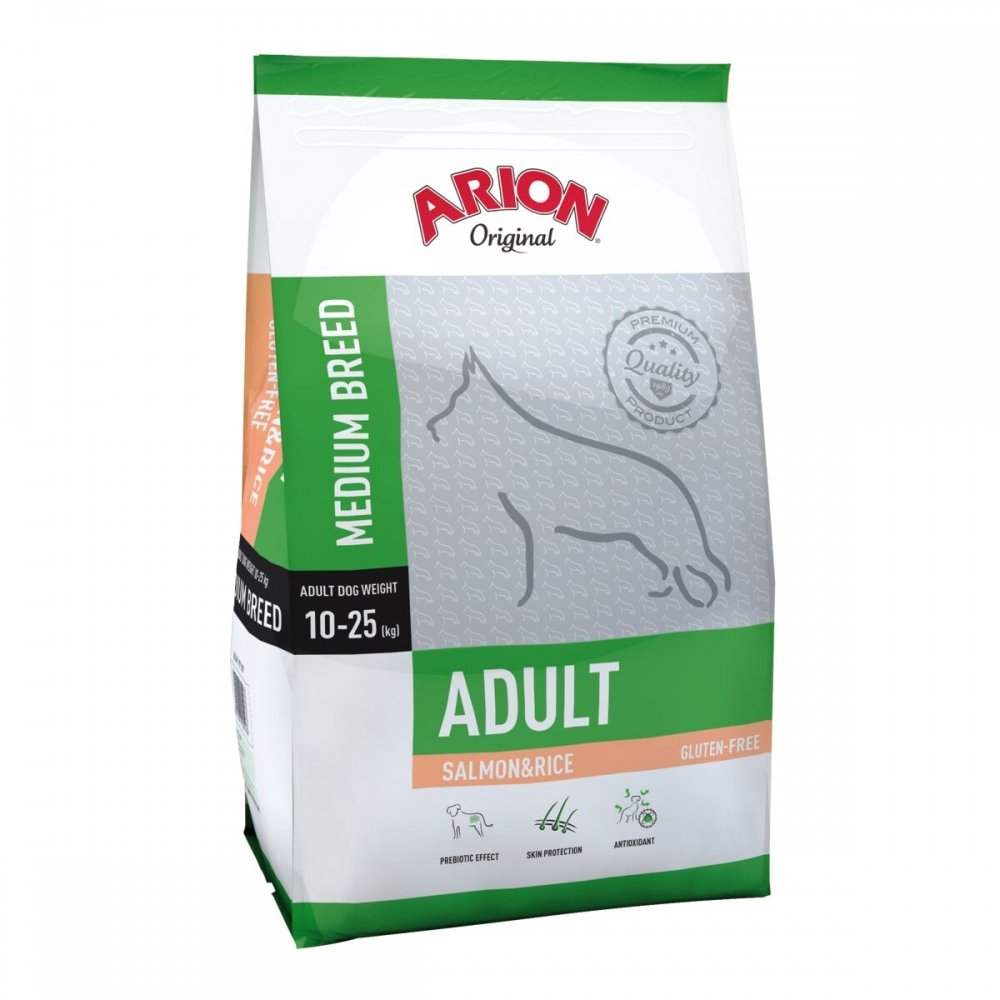 Arion Dog Adult Medium Breed Salmon & Rice (12 kg) Hund - Hundemat - Tørrfôr