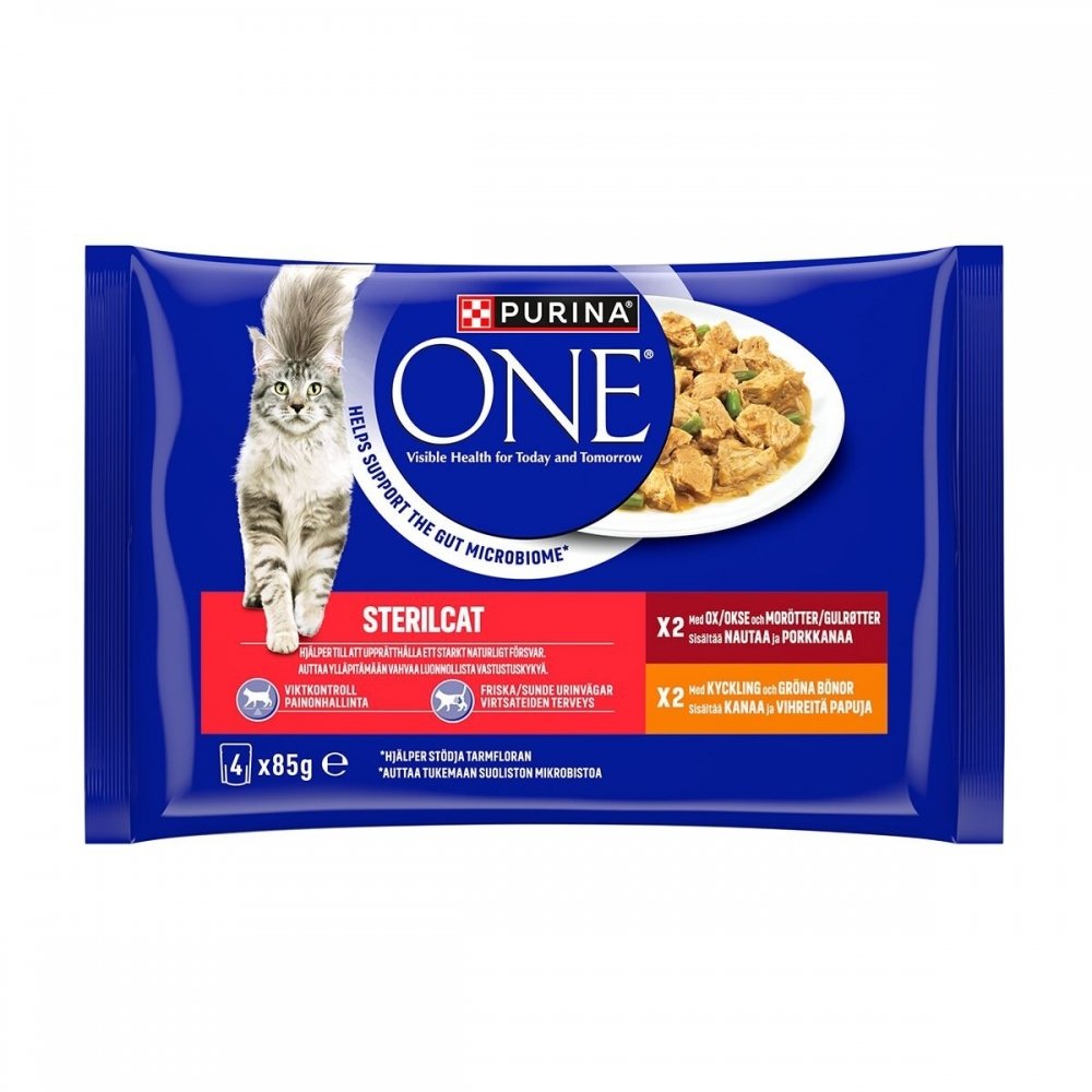 Purina ONE Cat Sterilized 4x85 g