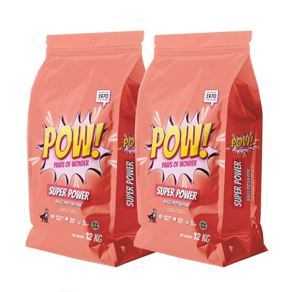 Bilde av POW! Dog Super Power 2x12 kg - Alt til hunden