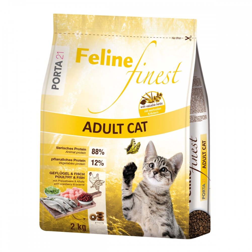 Feline Porta 21 Finest Adult Cat 2 kg (2 kg) Katt - Kattemat - Tørrfôr