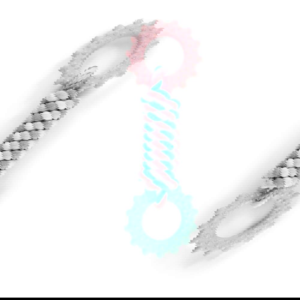 Little&Bigger Puppy Basics Rope Bar with Teether Rings
