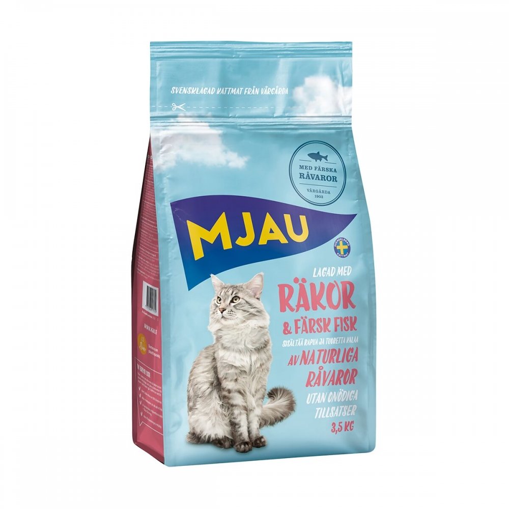 Mjau Reke (3,5 kg) Katt - Kattemat - Tørrfôr